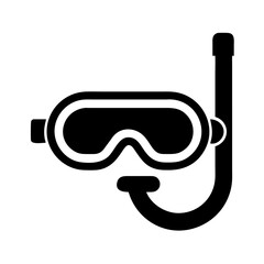 Diving mask icon symbolizing underwater exploration and adventure in a modern design
