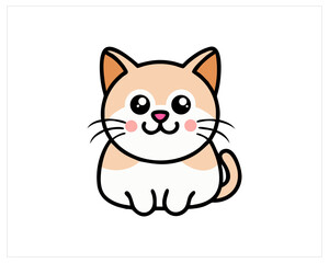 Obraz premium Cat vector and cat icon