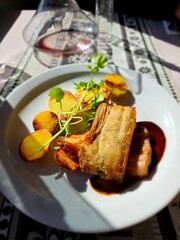 roasted pork with potatoes