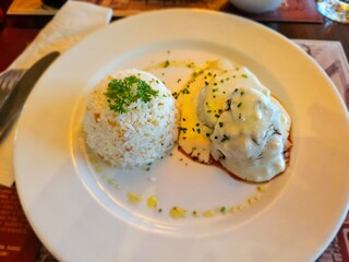 Perfect Lunch- Rice, Meat and Cheese