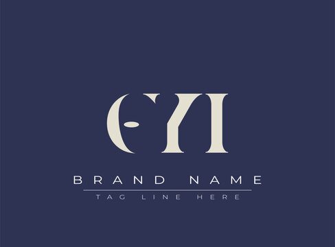 OYI abstract letter logo design. This logo is designed by three abstract letters.