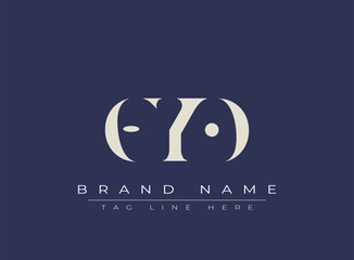 OYO abstract letter logo design. This logo is designed by three abstract letters.