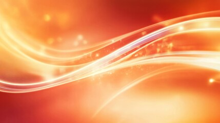 Abstract image depicting flowing orange and golden color waves