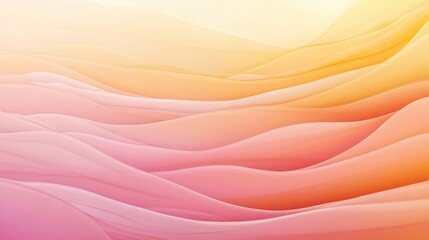 Smooth Wave-Like Gradient Blending Warm Sunset Pink Hues for Abstract Background Design