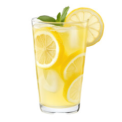 a glass of lemonade