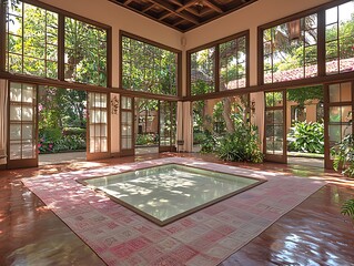 Sunlit Garden Room Interior