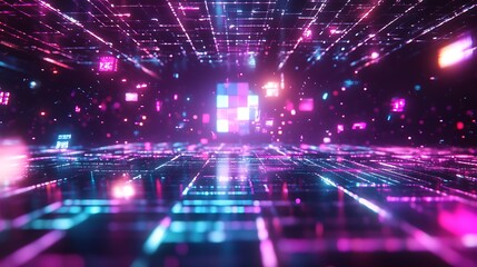 Obraz premium Vector Bloom: Radiant Abstract Identity