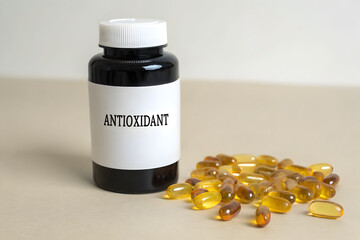 Medical Grade Antioxidant in Black Bottle, Professional Healthcare Solution