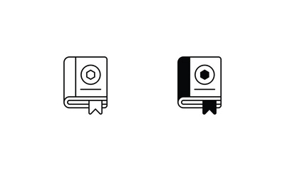 Book vector icons set stock illustration