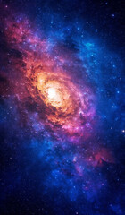 Fototapeta premium Beautiful space with stars, nebulaes and colorful galaxies, beautiful of colours in space.