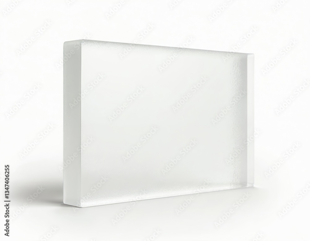 Poster frosted glassmorphism design element. transparent square shape with blurred edges and glossy look. m