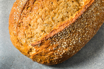Organic Rustic Whole Grain Italian Bread Loaf