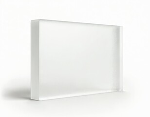 Frosted glassmorphism design element. Transparent square shape with blurred edges and glossy look. Minimalist abstract background for web design, UI, presentation, modern tech.