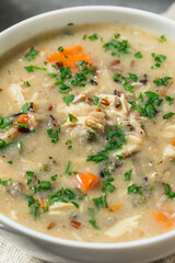 Homemade Chicken and Wild Rice Soup