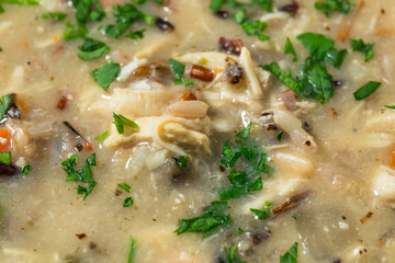Homemade Chicken and Wild Rice Soup