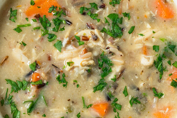 Homemade Chicken and Wild Rice Soup