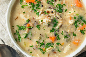 Homemade Chicken and Wild Rice Soup