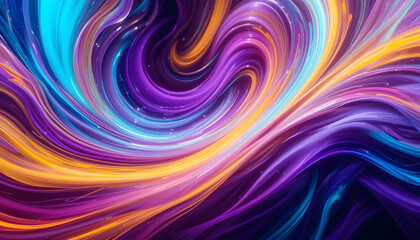 Abstract Swirling Light and Color Background