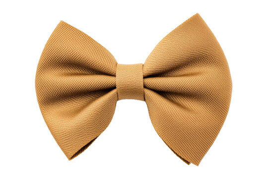 Formal golden bowtie, classy fashion, elegant design element, cut out transparent