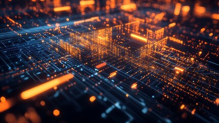 Digital Bloom: A Logo Wrapped in Light and Particles

