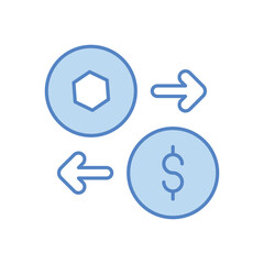 Exchange vector icon 