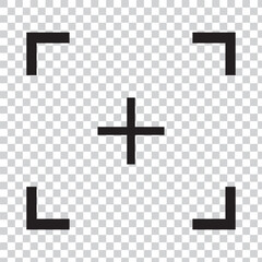Full screen vector black icon. Set of full screen and exit full screen icon. Arrow mark icon. Scalability icon in flat style for web site, UI, mobile app. Vector illustration