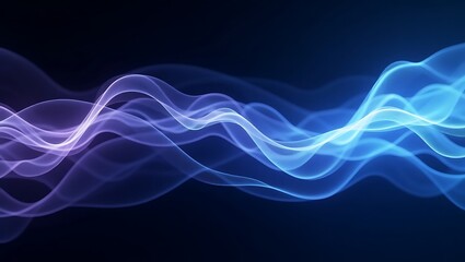 Abstract vibrant futuristic wavy background. Generative Ai.