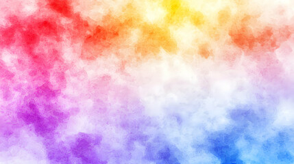 Abstract Colorful Watercolor Clouds Background