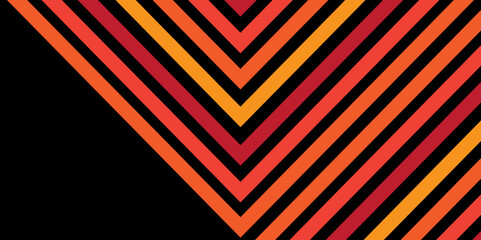 Futuristic Geometric Background with Sharp Symmetry. Retro-Inspired Triangle Stripe Design in Warm Tones. Abstract. Vector. 