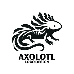 Axolotl Vector Logo Design
