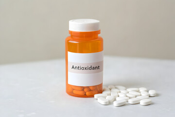 Orange Pharmacy Bottle with Antioxidant Formula, Energizing Wellness Support