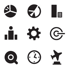 Business and Data Icons Set