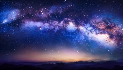 night star space with nebula and galexy background