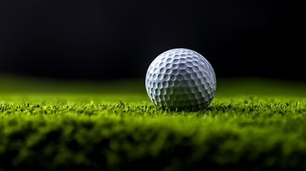 Obraz premium Golf ball on green grass