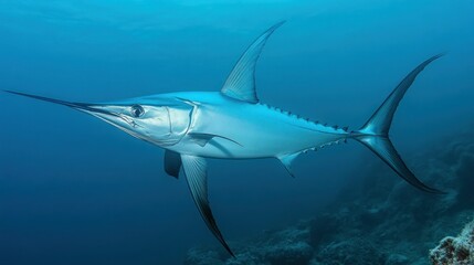 Obraz premium Swordfish underwater