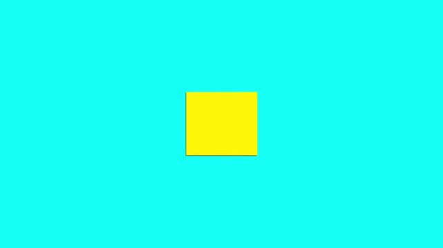 3d squre animation and rotating. 4k stock video