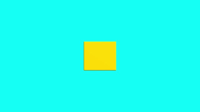3d squre animation and rotating. 4k stock video