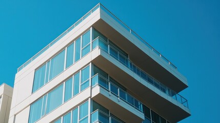 Modern Building against Blue Sky