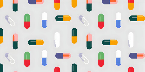 tablets or pills pattern background for medicine and health themed backgrounds, healthy life style or antibiotic related concepts