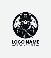 Soldier Military Logo Design, Military Soldier, Army Soldier