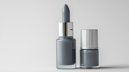 Obraz premium Grey Nail Polish Bottles