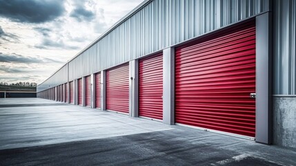 Obraz premium A well-maintained storage unit showcasing an orderly arrangement.