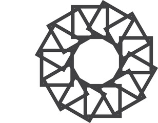 Decorative pattern resembling old Islamic wooden windows
