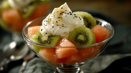 fruit medley bowl with pomegranate and grapes - obrazy, fototapety, plakaty