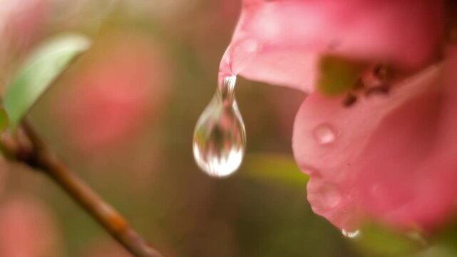 water droplets macro