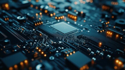 Fototapeta premium Circuit Board Close Up