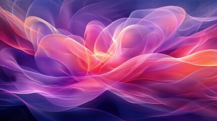 Obraz premium Abstract Colorful Swirls: A Symphony of Pink, Purple, and Orange Hues