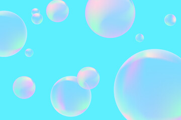 Modern realistic water bubbles, great design for any purposes. Brochure template layout. Communication concept. Brochure, leaflet, flyer, cover template.