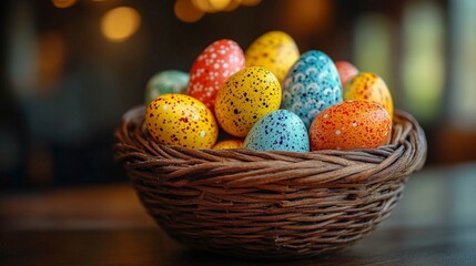 Easter Eggs on a White Background 