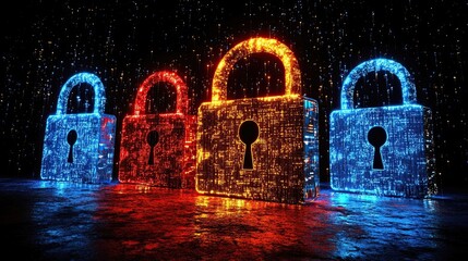 Cybersecurity and data protection solutions, highlighting technologies and best practices to safeguard digital information, including encryption, firewalls, and anti-virus software.